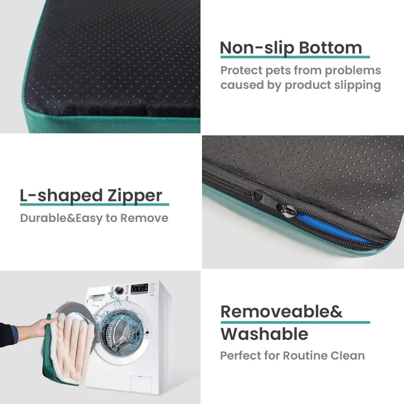 Calming Dog Mat — Memory Foam & Washable Cover
