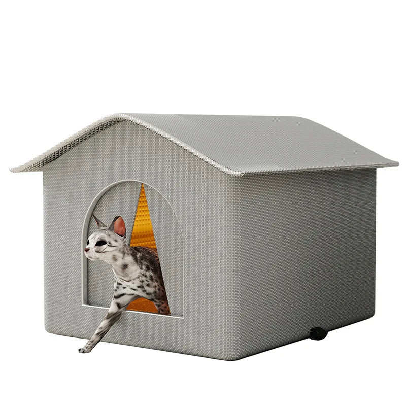 Waterproof Outdoor Dog House — Foldable & Warm