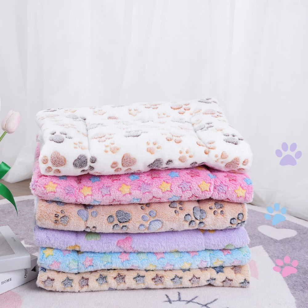Soft Flannel Dog Blanket — Washable & Cozy