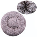 Round Plush Dog Bed — Ultra-Soft & Washable