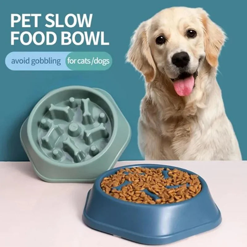 Slow Feeder Dog Bowl — Anti-Bloat Puzzle Bowl