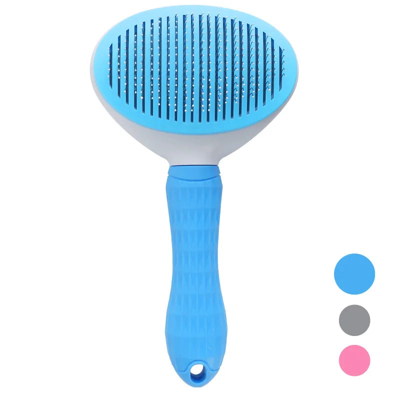 Self-Cleaning Slicker Brush — Dog & Cat Grooming