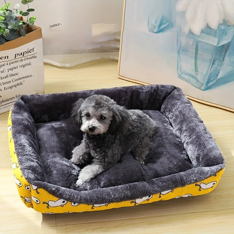 Plush Dog Sofa Bed — Ultra-Soft & Washable