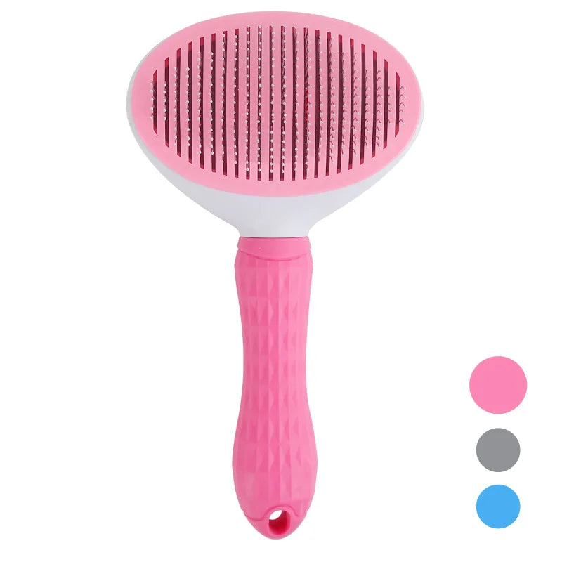 Self-Cleaning Slicker Brush — Dog & Cat Grooming