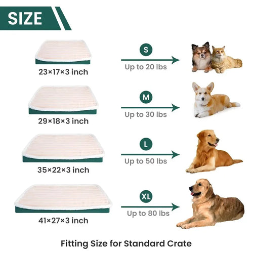 Calming Dog Mat — Memory Foam & Washable Cover