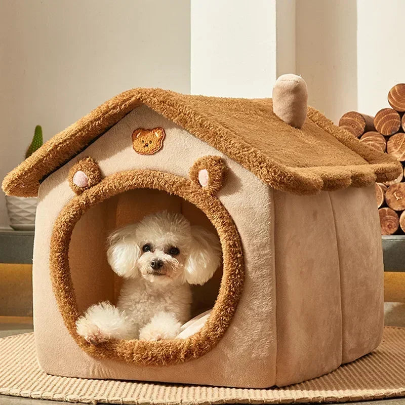 Foldable cave dog bed for small breeds — Dogora pet house