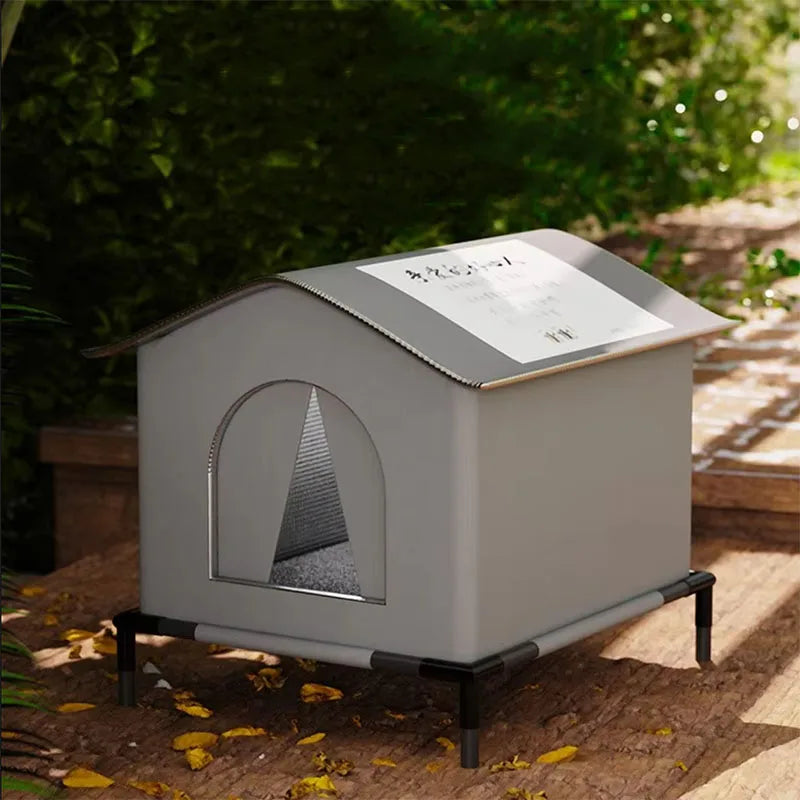 Waterproof foldable outdoor dog house warm — Dogora pet shelter