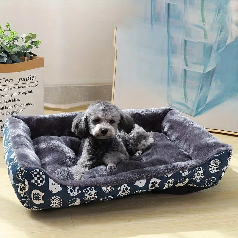 Plush Dog Sofa Bed — Ultra-Soft & Washable