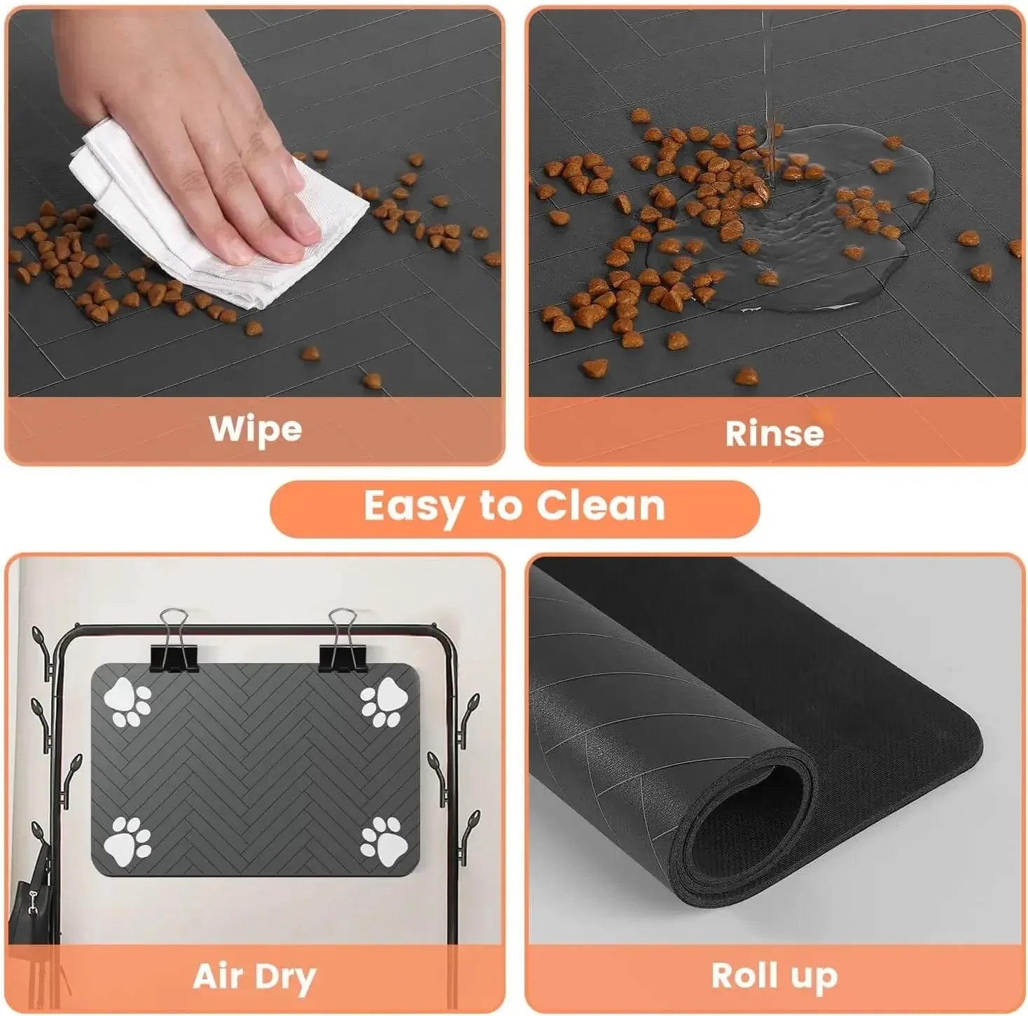Pet Feeding Mat — Waterproof & Non-Slip