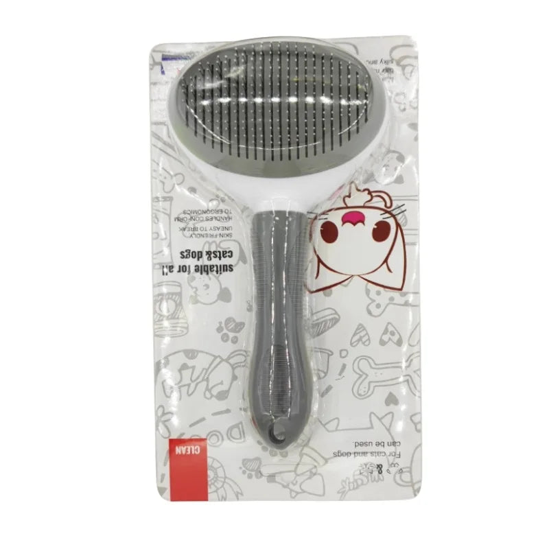 Self-Cleaning Slicker Brush — Dog & Cat Grooming