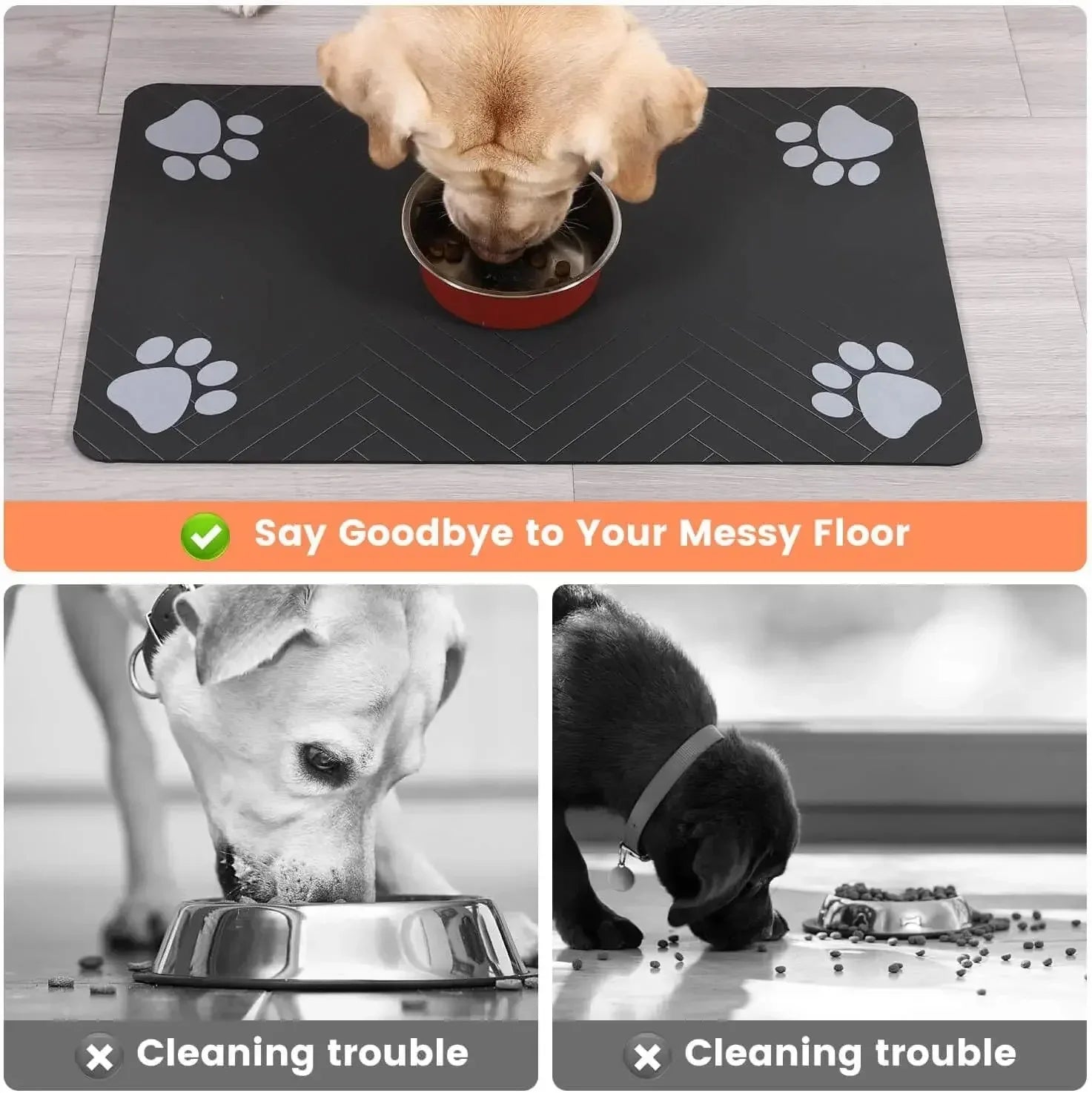 Pet Feeding Mat — Waterproof & Non-Slip