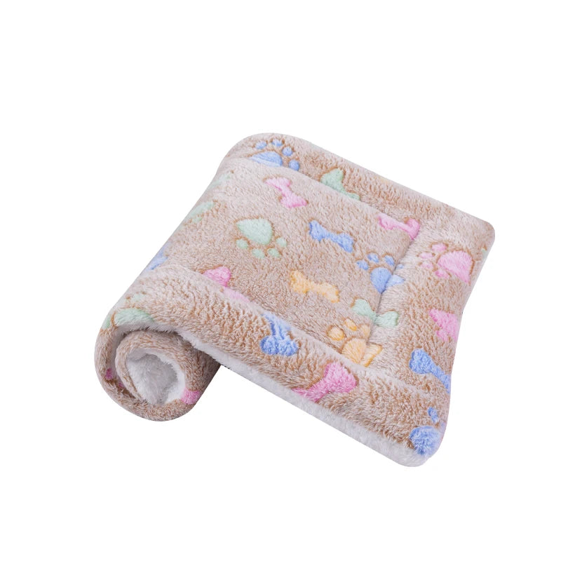 Soft Flannel Dog Blanket — Washable & Cozy
