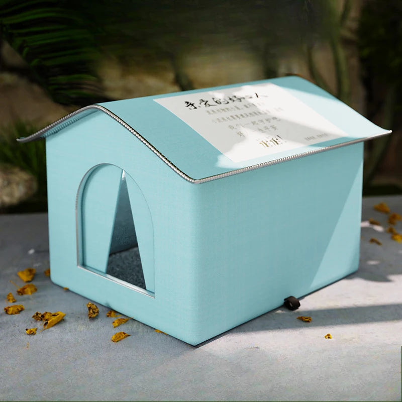 Waterproof Outdoor Dog House — Foldable & Warm