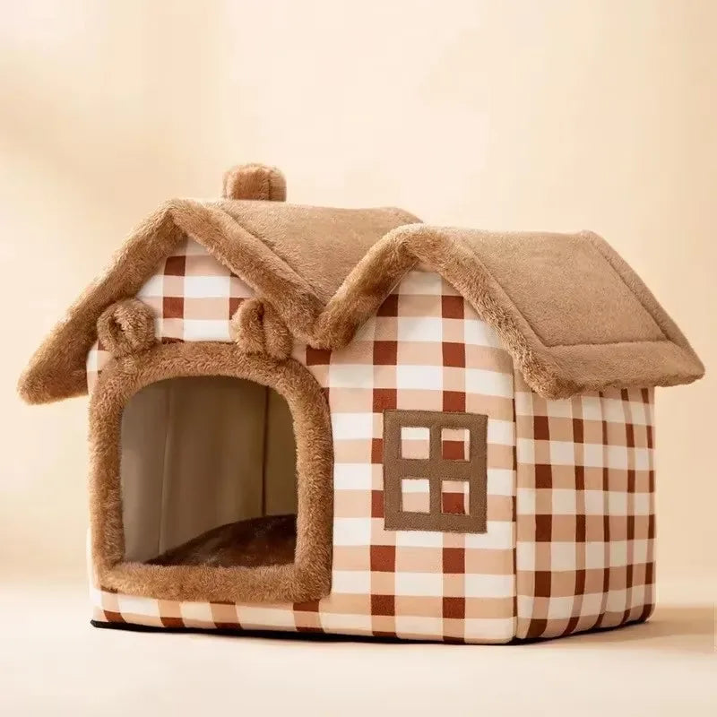 Cozy Cave Dog & Cat Bed — Foldable Pet House