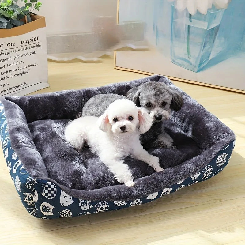 Plush Dog Sofa Bed — Ultra-Soft & Washable