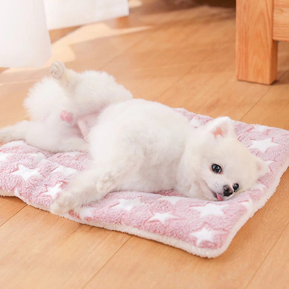 Soft Flannel Dog Blanket — Washable & Cozy