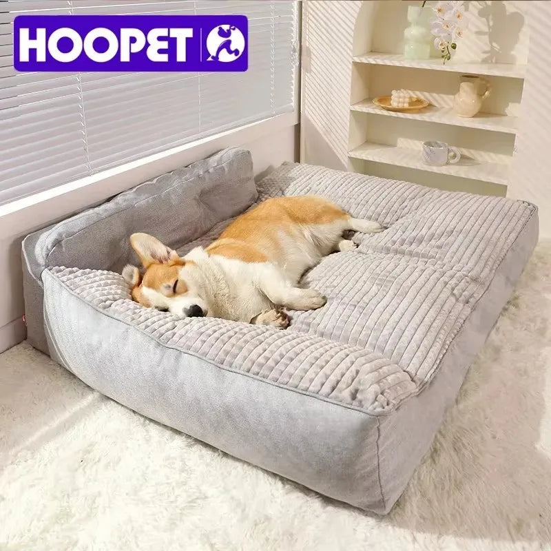Cozy dog nest bed raised edges washable — Dogora premium pet comfort