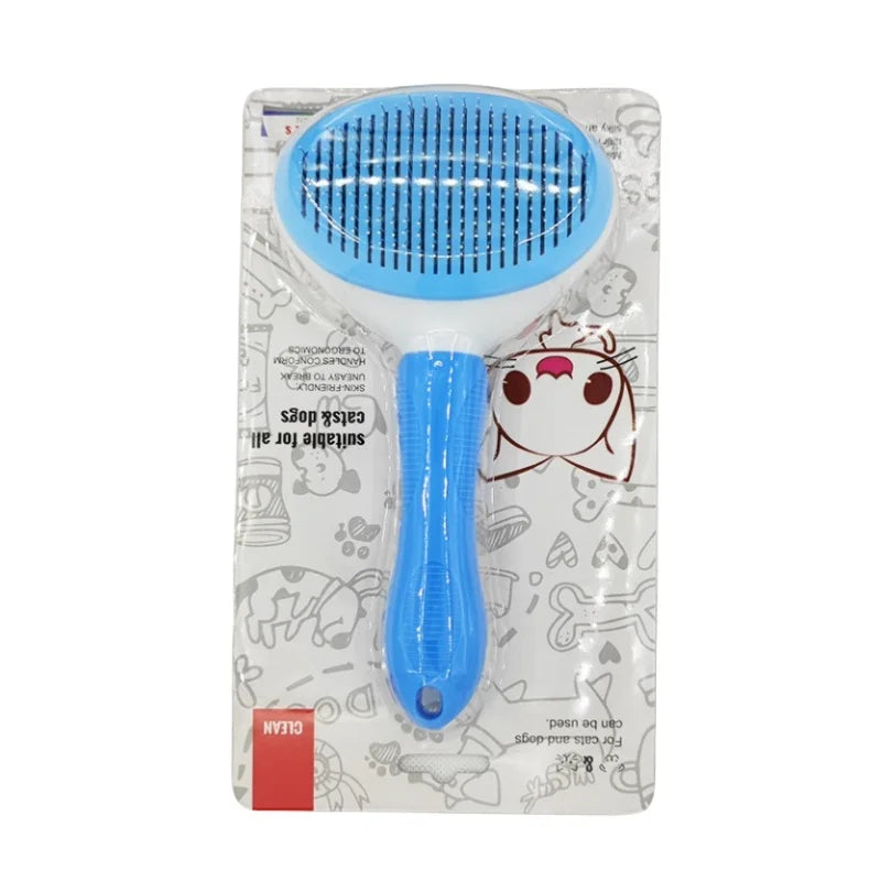 Self-Cleaning Slicker Brush — Dog & Cat Grooming