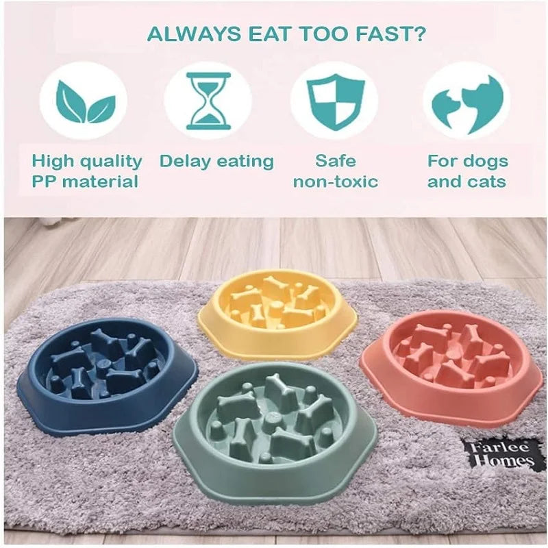 Slow Feeder Dog Bowl — Anti-Bloat Puzzle Bowl