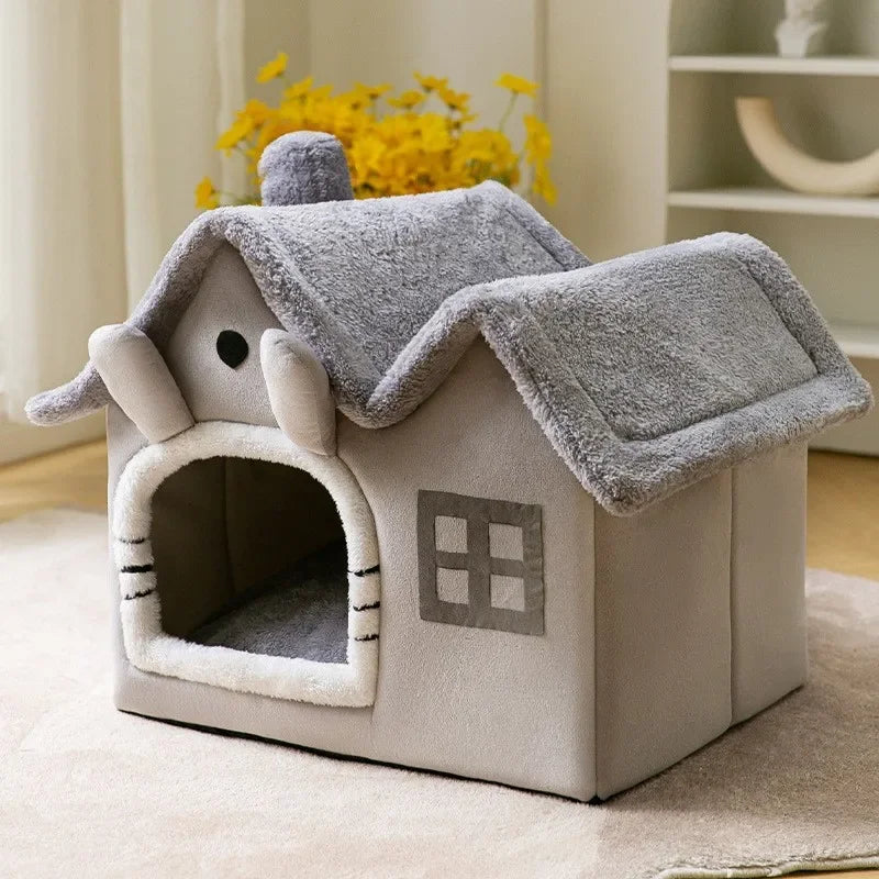 Cozy Cave Dog & Cat Bed — Foldable Pet House