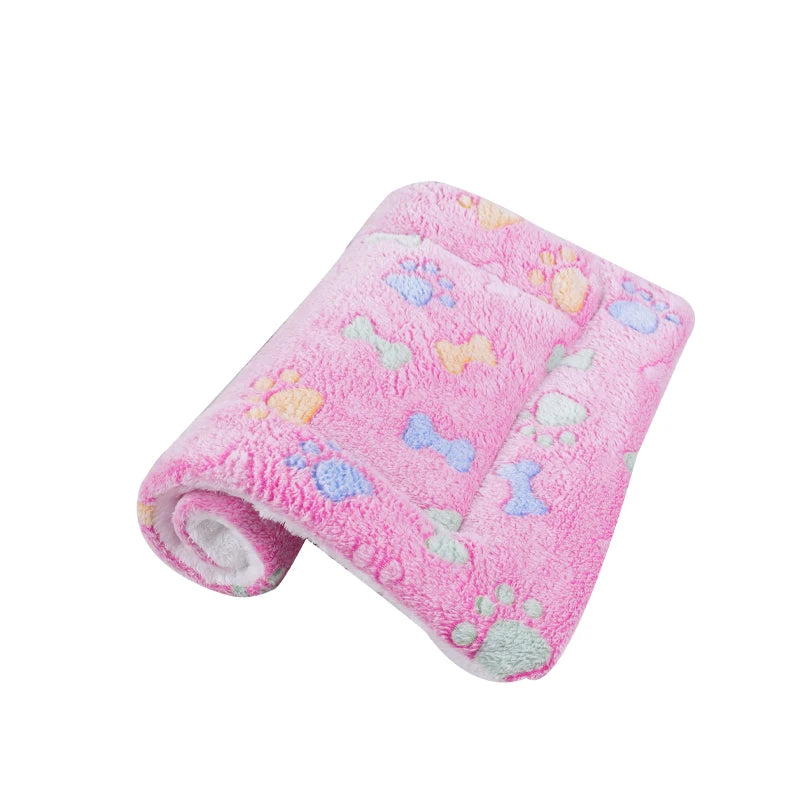 Soft Flannel Dog Blanket — Washable & Cozy