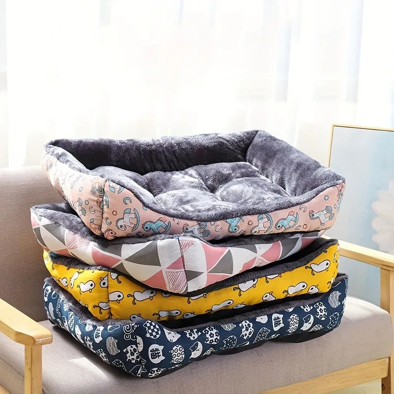 Plush Dog Sofa Bed — Ultra-Soft & Washable
