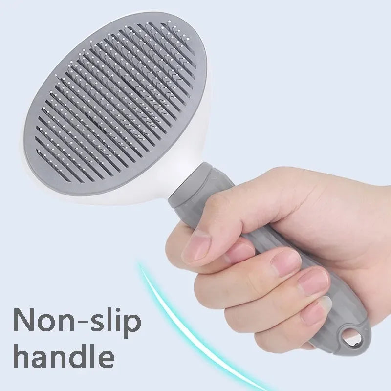 Self-Cleaning Slicker Brush — Dog & Cat Grooming