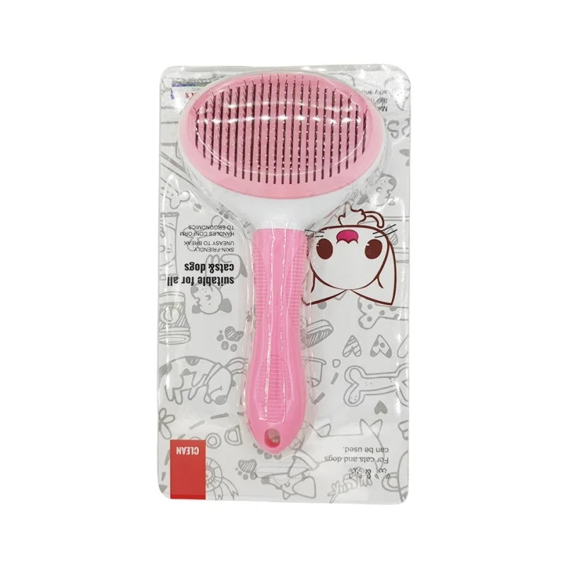 Self-Cleaning Slicker Brush — Dog & Cat Grooming